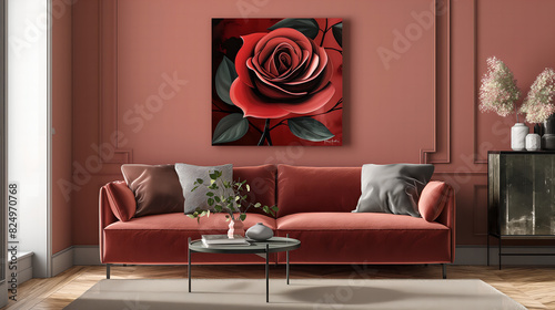 landscape - Traditional Modern living room - 01