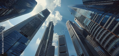 Singapore City Architecture Business Background