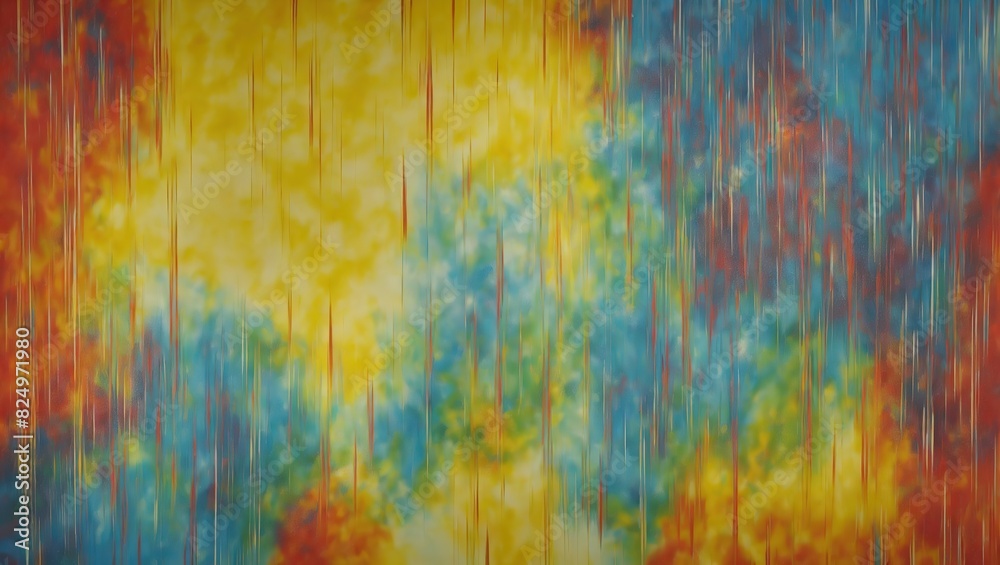 A vibrant abstract painting with a burst of colors A vibrant abstract painting with a burst of colors