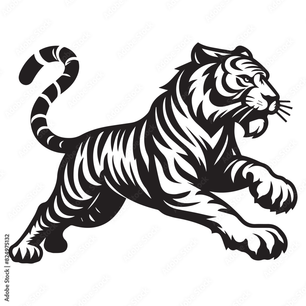 Obraz premium tiger illustration