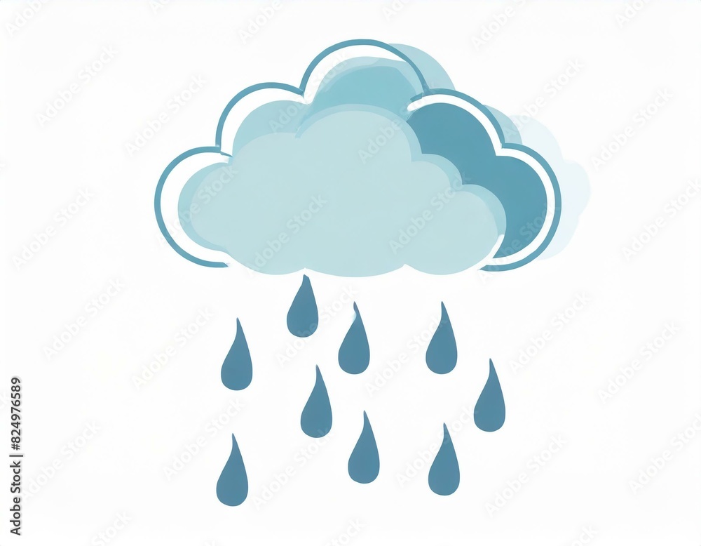 cloud rain icon vector image on white background, weather forecast, rainy cloudy weather cloud rain icon vector image on white background, weather forecast, rainy cloudy weather