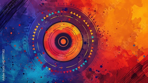 aapi aanhpi heritage month celebratory banner template abstract background concept illustration