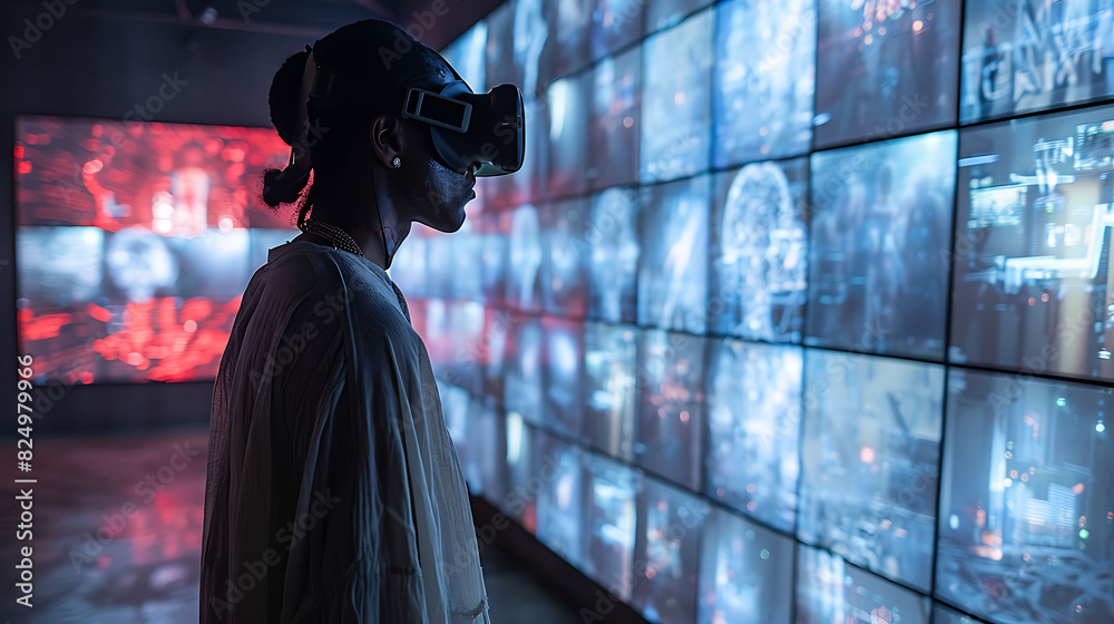 cyborg artist collaborating with AI algorithms to create interactive installations blurring the lines between man and machine cyborg artist collaborating with AI algorithms to create interactive installations blurring the lines between man and machine