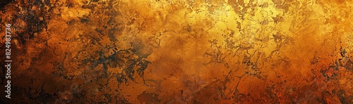 Warm and Inviting Gradient Background with Grainy Paper Texture and Bright Golden Light for Digital Designs
