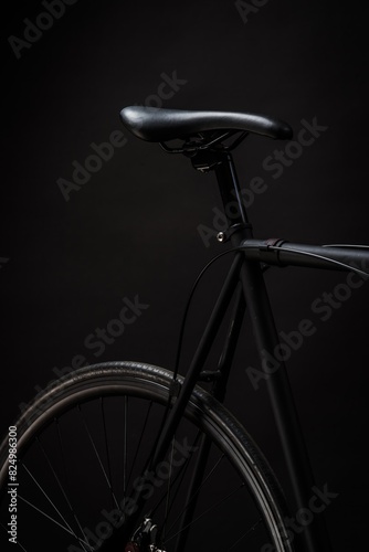 bicycle wheel, tyre, saddle and bike frame