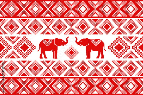Photography seamless geometric pattern