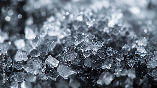 10. Stock image of crystallized sea salt, showcasing intricate textures and patterns, high-definition detail photo