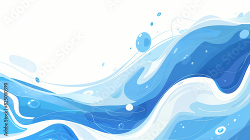 abstract blue wave