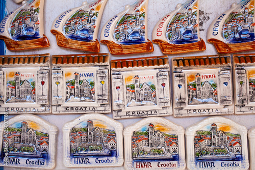 Croatian Tourist Resort Fridge Magnets for Sale in Hvar, Croatia, Europe