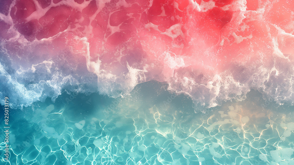 Serene Beach with Pink Sands and Crystal Ocean Waves Serene Beach with Pink Sands and Crystal Ocean Waves