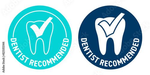 Dentist recommended label for toothpaste