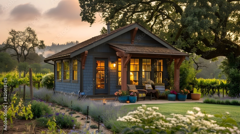 Cozy Vineyard Spa Cottage with Grape Infused Treatments and Wine Tasting