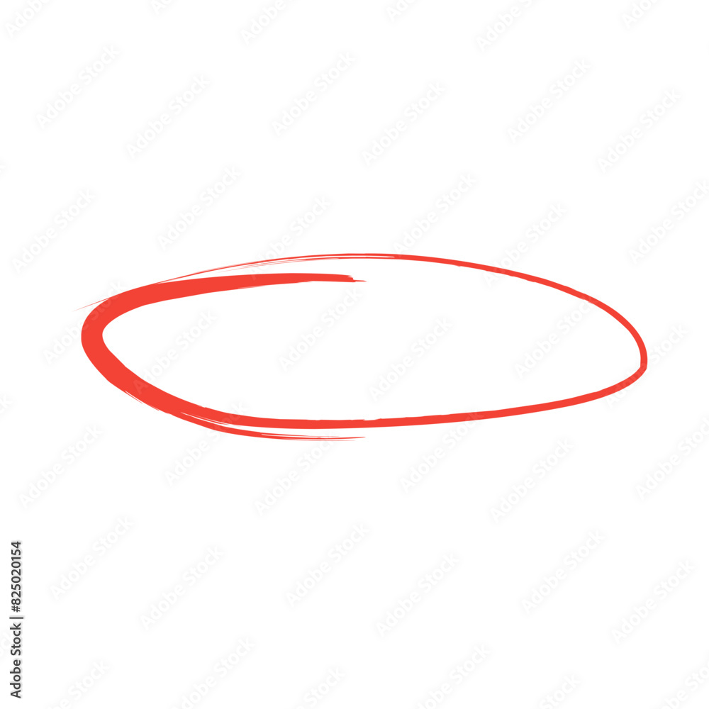 Hand drawn oval highlight