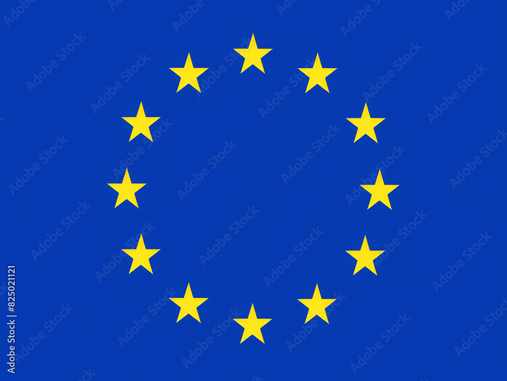 Beautiful European Union flag.Generative AI Beautiful European Union flag.Generative AI