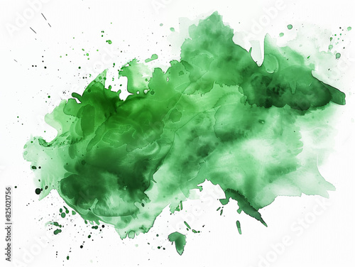 Abstract watercolor green background.Generative AI