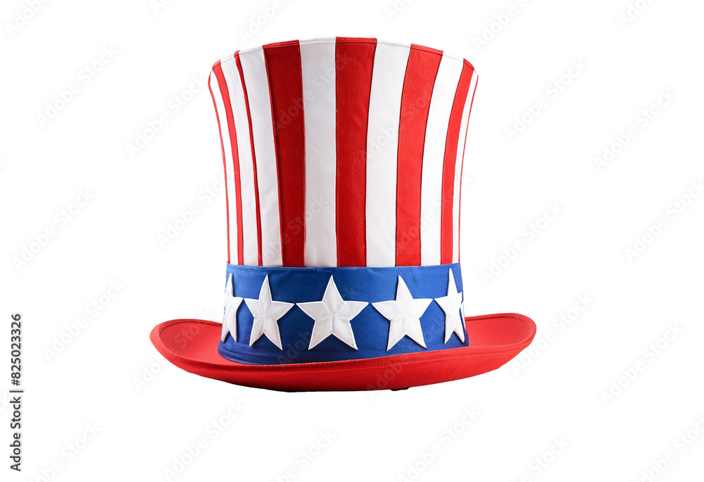 Uncle Sam's Hat Isolated on White: Perfect for Independence Day ...