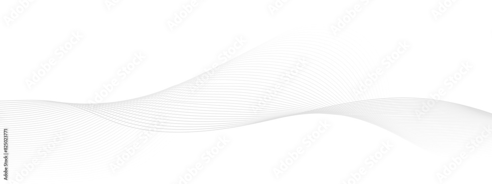custom made wallpaper toronto digitalGrey Wave Swirl, frequency sound wave, twisted curve lines with blend effect. Abstract grey wave lines on transparent background. Technology, data science, geometric border pattern. 