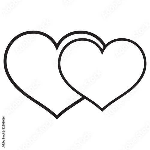heart modern line style icon. Vector illustration. EPS 10 AI
