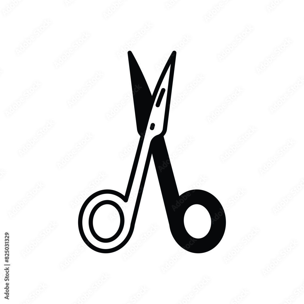 Manicure Scissors vector icon Manicure Scissors vector icon