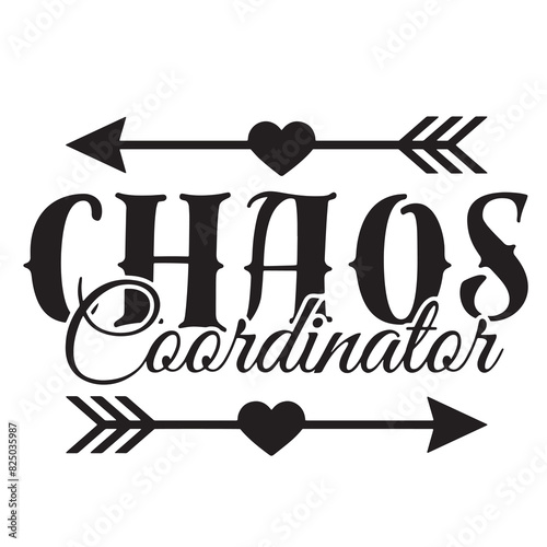 chaos coordinator inspirational quote, motivational quotes, illustration lettering quotes