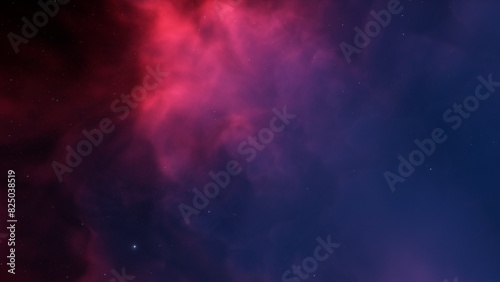 red-violet nebula in outer space, horsehead nebula, unusual colorful nebula in a distant galaxy, red nebula 3d render 