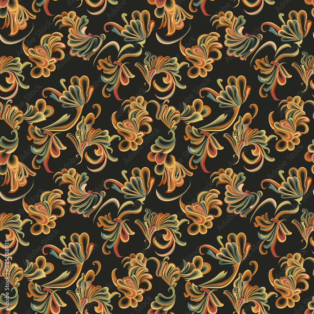 Abstract floral decorative pattern Abstract floral decorative pattern