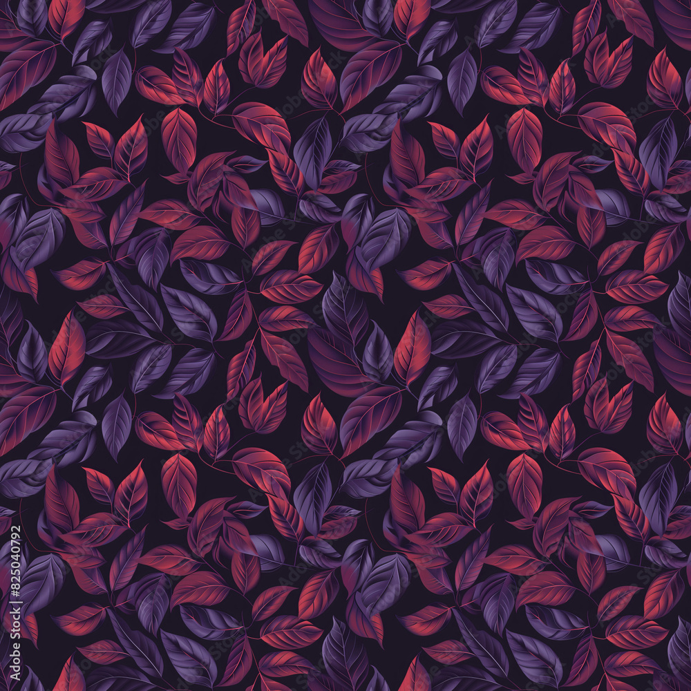 Colorful leaf pattern background Colorful leaf pattern background