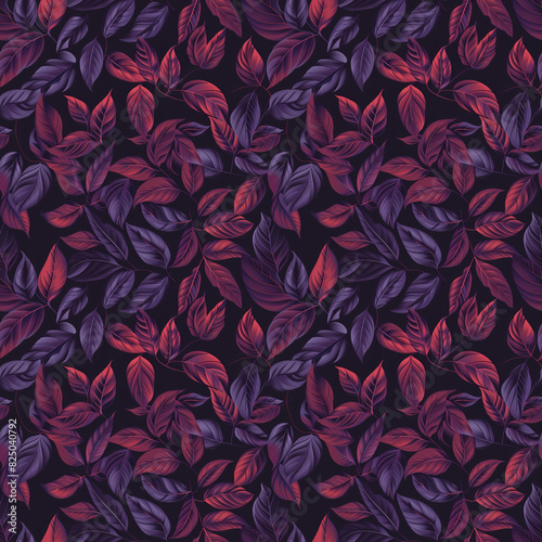 Colorful leaf pattern background