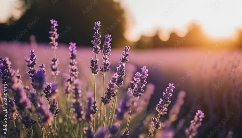 Obraz premium Close up of lavender field.