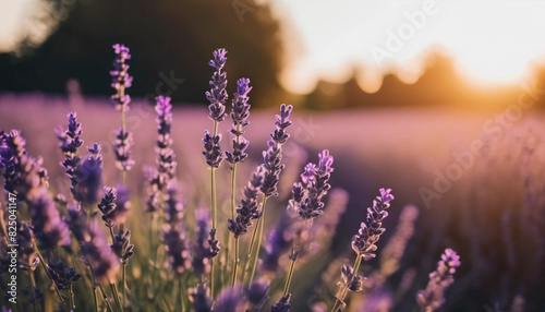 Close up of lavender field.