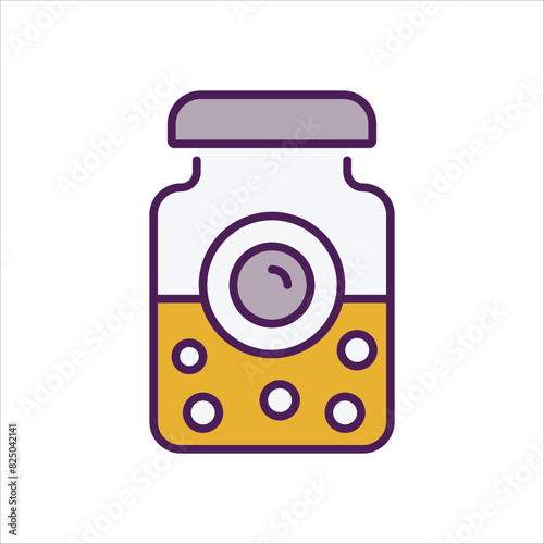 Eye Jar vector icon 