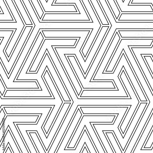 Figures image. Tribal wallpaper. Seamless pattern. Geometric background. Folk backdrop. Ethnic ornament. Mosaics motif. Digital paper, web design, textile print. Vector art work