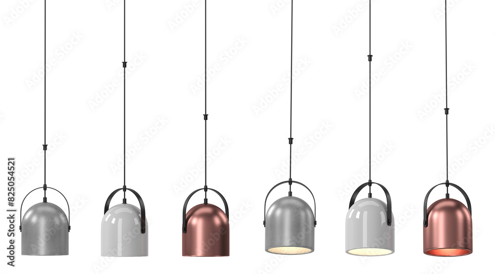 3d render Modern chandelier set . isolated on background . 3d render Modern chandelier set . isolated on background .