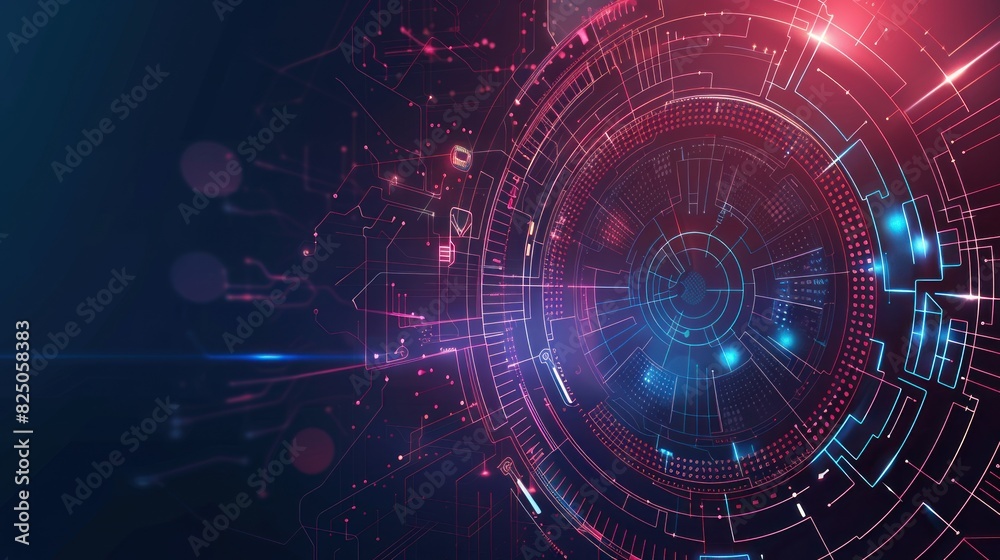Modern digital technology. Integrated digital web concept background AI generated Modern digital technology. Integrated digital web concept background AI generated