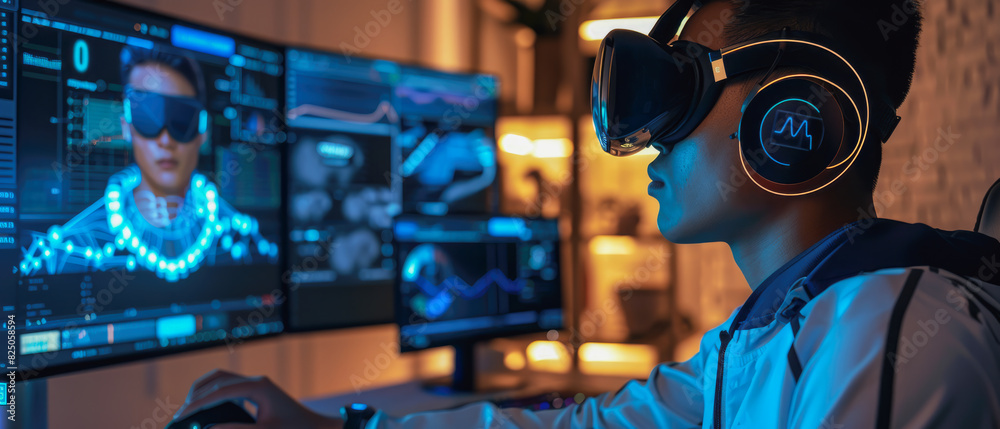 Unreal Engine 3D Daily Use of Technology like Smartwatches and Fitness Trackers, Office_Environment, Exercising_Activity, GPS_Tracker_Device, Student_User, Evening_Time, Sleepwear_Apparel,