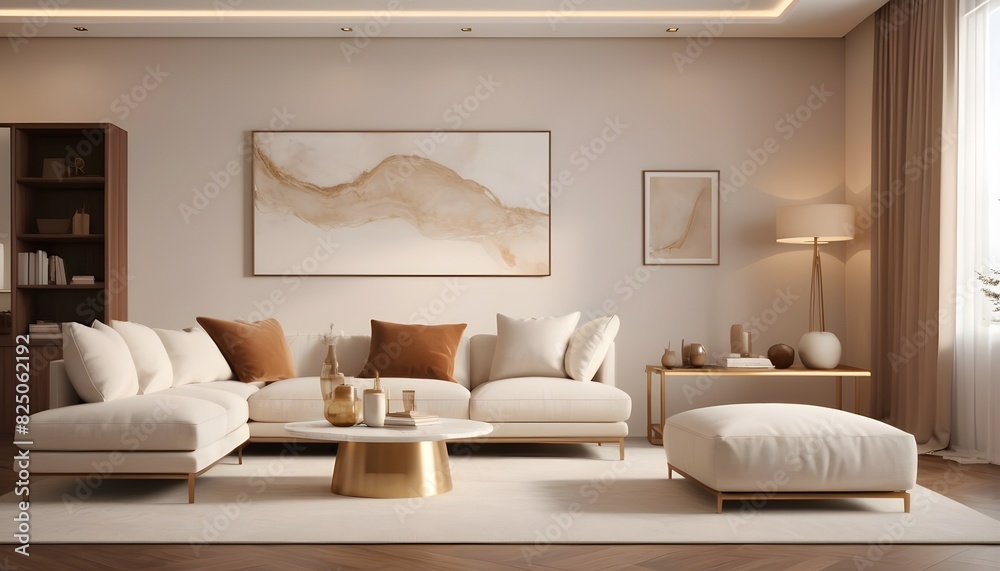 white and gold theme interior modern minimalism photo realism white and gold theme interior modern minimalism photo realism