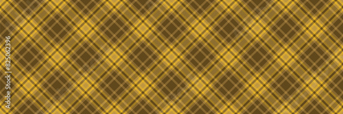 Latin seamless pattern check, stitched fabric textile vector. Furniture plaid tartan texture background in amber color.