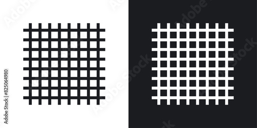 Grid icon set. Grid system vector symbol and coordinate layout icon.