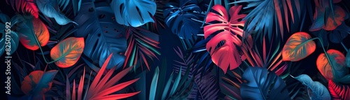 Radiant Tropical Foliage wi...