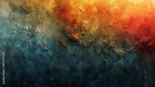 An abstract depiction of unconventional beauty, with a focus on the aesthetic appeal of rough and rugged elements. The background uses a combination of coarse textures and smooth gradients to