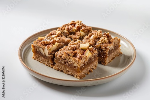 Scrumptious Apple Butter Spice Bars with Crunchy Walnut Topping