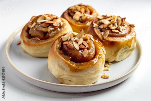 Satisfying Apple Butter Rolls with Almond and Honey Frosting