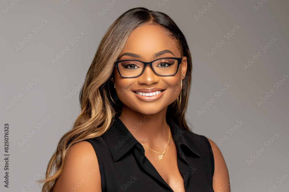 Beautiful Young Woman with Glasses Beautiful Young Woman with Glasses