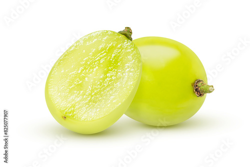 green grape isolated on white
