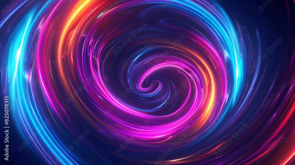 swirl abstract neon