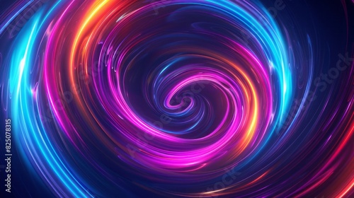 swirl abstract neon