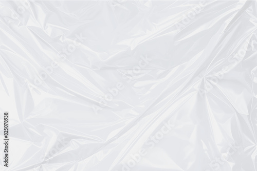 Transparent plastic or polyethylene bag texture. Plastic for album cover art vector mockup, poster design overlays or elements
