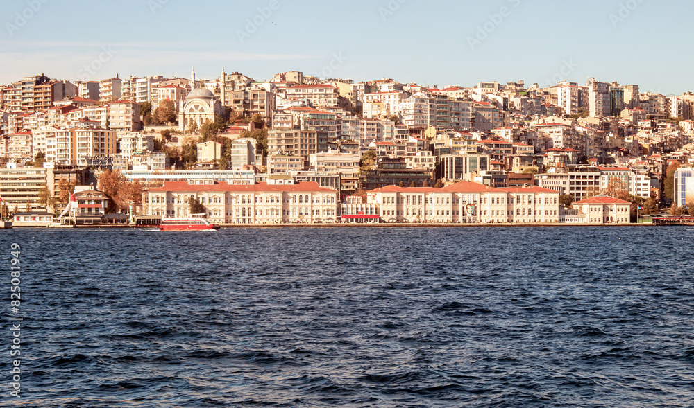 Coastline view of istanbul from the bosphorus Coastline view of istanbul from the bosphorus
