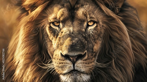 a picture of a lion