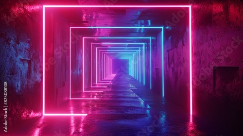 abstract neon with copy space